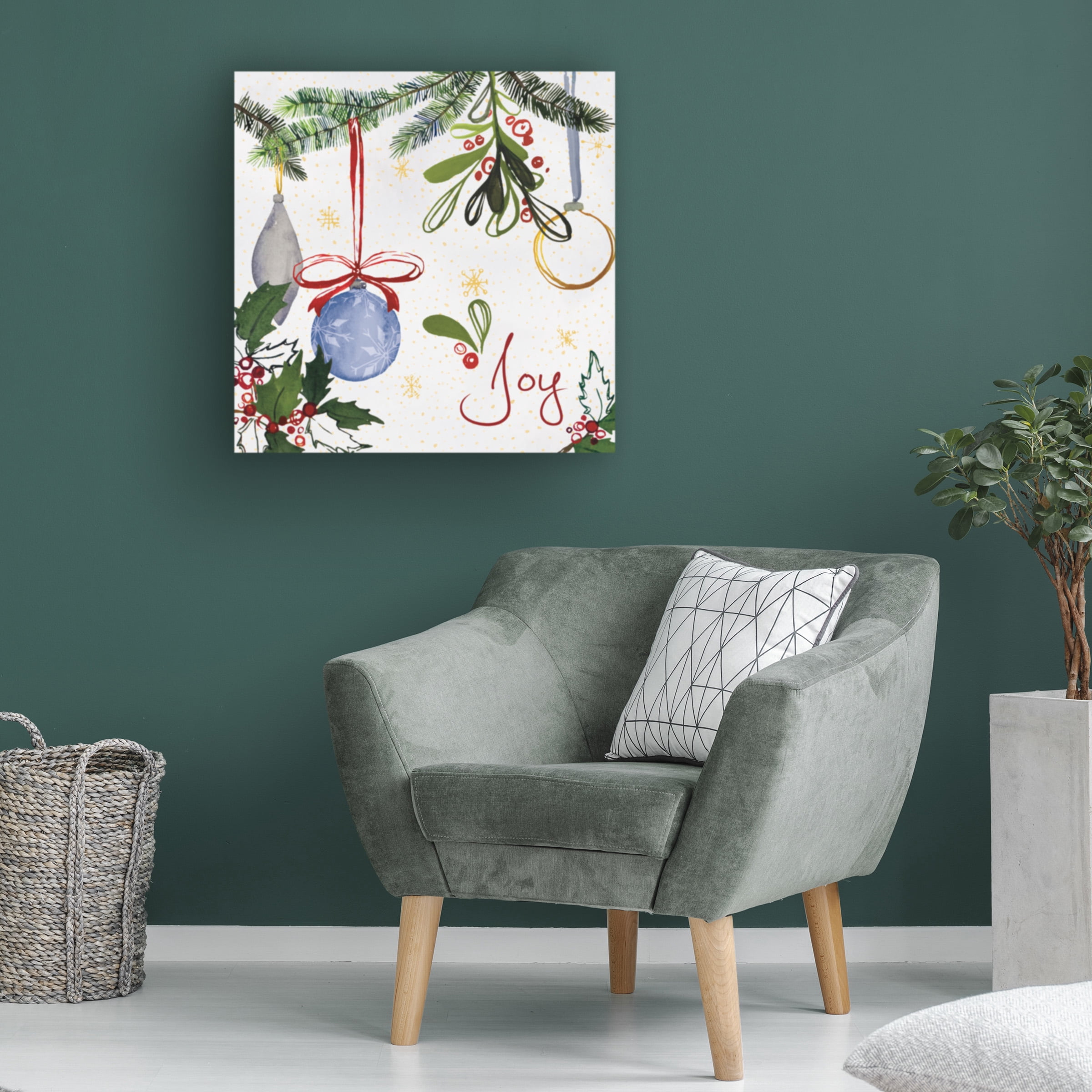 Harriet Sussman 'Watercolor Christmas I' Canvas Art