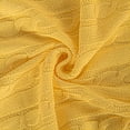 thumbnail image 2 of Flxxie 100% Pure Cotton Cable Knit Toddler Throw Blanket, Super Soft Baby Blanket for Boys and Grils, Yellow, 30x40 Inches, 2 of 6