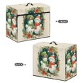 thumbnail image 3 of HELLHERO Snowman Flowers Sewing Machine Cover with Tote Handle Universal Everyday Uses, 3 of 8