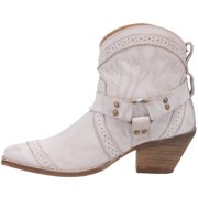 Dingo Womens Gummy Bear Embroidered Snip Toe Pull On Cowboy Ankle Boots