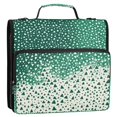 thumbnail image 5 of FORMRS Zipper Binder with Shoulder Strap 2-inch Ring 500 Sheet Capacity File Bag, Green and White Pattern, 5 of 5