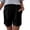 Black, variant on Lmueinov Womens Casual Shorts High Waisted Elastic Waist Shorts with Decorative Buttons and Pockets Summer Chino Shorts