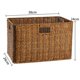 thumbnail image 2 of Handmade Woven Bread Basket Large Capacity Tray Container Basket Box for Home Kitchen Organizing, 2 of 3