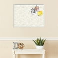 thumbnail image 3 of PinPix 30x22 Custom Cork Bulletin Board White Sand Poster Board Has a Fabric Style Canvas Finish, Framed in White Sand, by ArtToFrames (PinPix-1880), 3 of 5