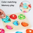 thumbnail image 3 of Juegos De Mesa De Memoria De Dinosaurio De Madera, Juguete Para Niños, Juego De Rompecabezas 3D, Juguetes Educativos Para Niños, Regalo De Cumpleaños ANGGREK Wooden Dinosaur Memory Board Games, 3 of 8