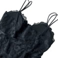 thumbnail image 2 of Lace Solid Sling Vest Sexy Push Up Bra Tops Brassiere Womens Plus Size M-2XL (Black), 2 of 10