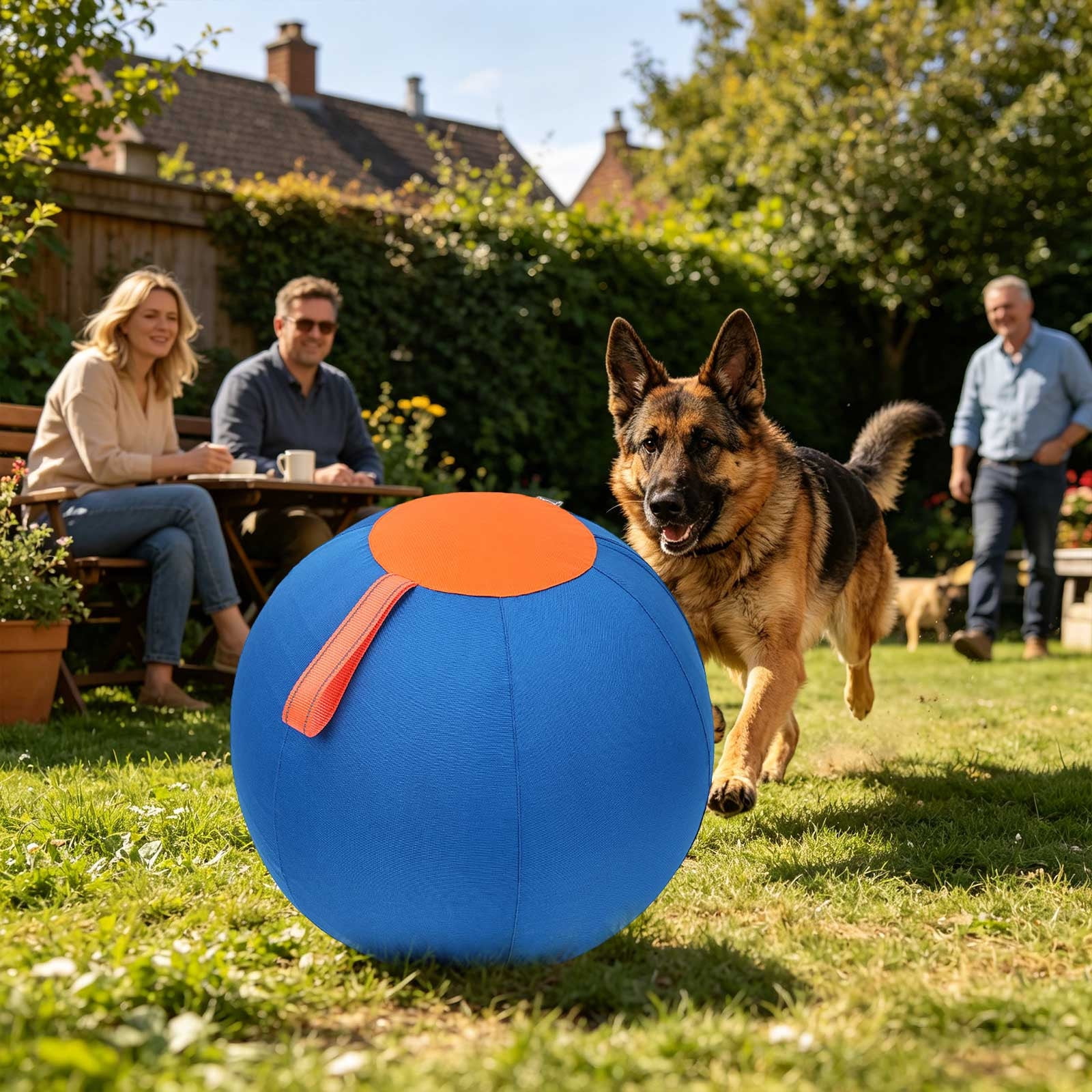Dog Balls For Large Dogs – Extra Large Enrichment Ball, Tear-Resistant with Protective Cover & Air Pump, Available in Three Sizes for All Dogs