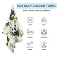 thumbnail image 3 of Cute Panda Oversized -Washed Lightweight Quick Dry Beach Towels - 32"x63", 3 of 7