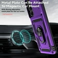 thumbnail image 2 of for Galaxy A16 5G Phone Case,with Camera Lens Cover HD Screen Protector,[Military Grade] Ring Car Mount Kickstand Hybrid Hard PC Soft TPU Shockproof Protective Case for Samsung A16 5G, Purple, 2 of 14