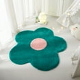 thumbnail image 3 of Mainstays Flower Shaped Rug, Teal, 3 of 7