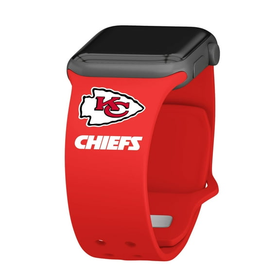 Red Kansas City Chiefs Silicone Apple Watch Band