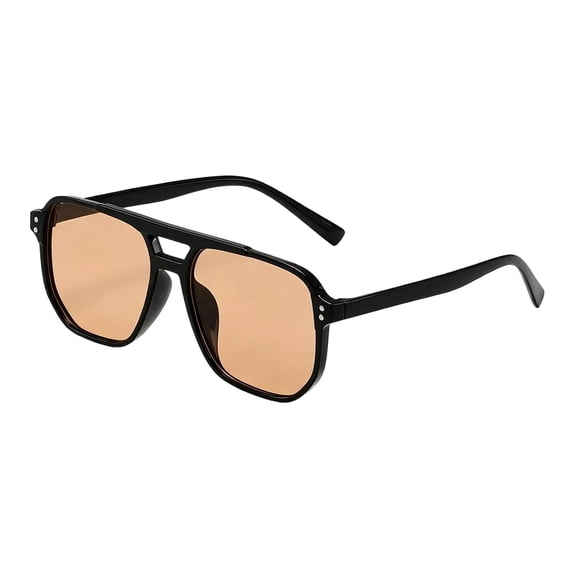 Way s Way Jelly Color Retro Sunglasses, Double Bridge UV Protection Sports Glasses Lightweight for Cycling Running Driving Outdoor Daily