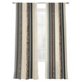 thumbnail image 2 of Boho Streiped Semi Sheer Curtains 84 Inch Length 2 Panels Set, Vintage Abstract Beige Vertical Stripes Sheer Kitchen Curtain Privacy Voile Window Curtain for Living Room Bedroom Rod Pocket Drapes, 2 of 7