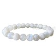 thumbnail image 3 of Rainbow Moonstone Beads Bracelet, Natural Blue Fire Moonstone Bracelet, June Birthstone, Healing Beaded Stretch Bracelet, Unisex Jewelry, Christmas Gift, Mens Bracelet, Meditation Womens Bracelets, 3 of 6