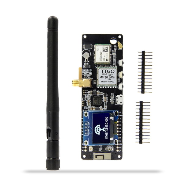 Tholdsy Módulo inalámbrico OLED de 0,96 pulgadas con antena Detección de bajo voltaje Reemplazo de placa de circuito digital WiFi para ESP32 Electrónica miscelánea 915Mhz