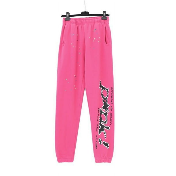 Sudadera con capucha rosa con la misma letra de espuma del cantante de hip-hop Sp5der Young Thug 555555142-2 rosa