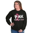 thumbnail image 4 of Pink Spread The Hope Breast Cancer Women Crewneck Sweatshirt Brisco Brands S, 4 of 6