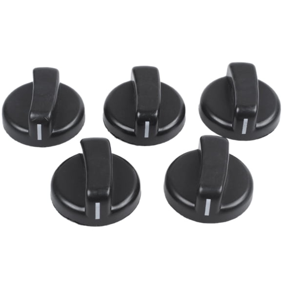 Dusknt Clearance Sale! Stove Knobs 5 Pcs Kitchen Black Plastic Stove Cooker Knobs, Knob*5