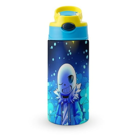 

Undertale Game Sans Galaxy Kid s Insulated Water Bottle With Straw Vacuum Stainless Steel Cup Leak-Proof Toddler Thermoses Children Water Cup