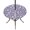 Lavender, Lilac, White, variant on Round Outdoor Tablecloth with Umbrella Hole and Zipper, Purple Dog Paw Tablecloth with Elastic Waterproof, Modern Geometric Abstract Aesthetics Patio Table Covers for 45" - 54" Picnic Pool Tables