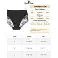thumbnail image 7 of INSPIRE CHIC Women's Plus Size Mid-Rise Lace Trim Casual Underwear, 7 of 7