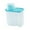 2L Blue, variant on Fiocias Clear Rice Storage Bin, Food Container with Measuring Cup, Grain Storage Bucket, 2L Green