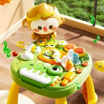 Qiopertar Under $5 Sound and Light Early Childhood Piano Toy, Multifunctional Musical Activity Table with Colorful Games, Educational Learning Toy