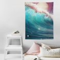 thumbnail image 4 of ONETECH  White Ocean Ocean Tapestry,Surfing Azure Landscape Wave Large Wall Hanging  Tablecloths Tapestry Bedroom Room Living Room Dorm 30 x 40 Inches, 4 of 7