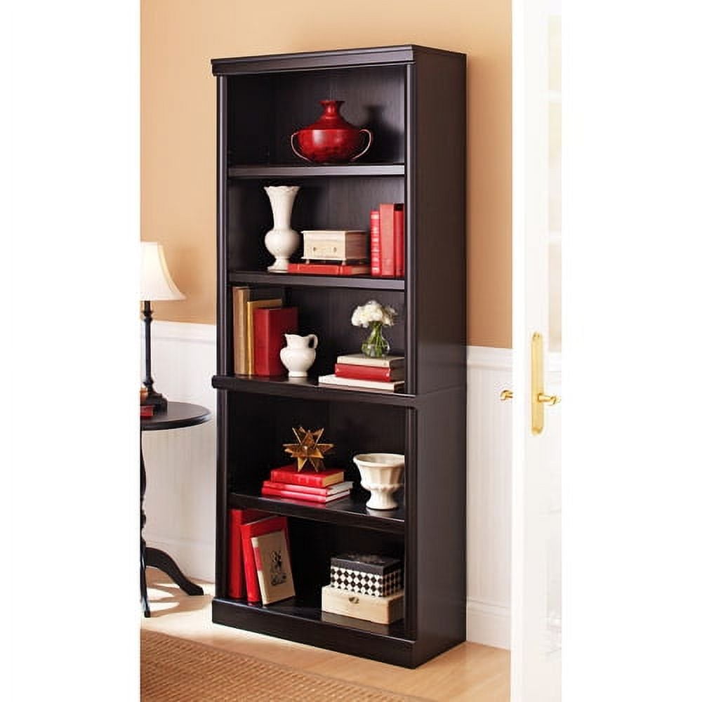 Better Homes & Gardens Ashwood Road 5-Shelf Bookcase, 71 in, Black Finish
