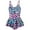 K1-Pink, variant on Bosanter Girl One Piece Swimsuit with Skirt Bathing Suit Swimwear, Purple 8-9Y