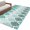 Green, variant on Blue Boho Flowers Area Rugs 5'x7', Small Throw Rugs for Laundry Room Playroom, Modern Luxurious Ombre Geometric Floral Indoor Outdoor Rug Non-Slip Low Pile Carpet Runner Reversible Floor Mats