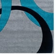 thumbnail image 3 of Linon Corfu Spheres Frieze Yarn Pile 8'x10'3" Area Rug in Grey & Turquoise, 3 of 3