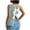 Light Blue, variant on Women's Plus Size Cute Crew Neck Bow Tie Back Blouse Colorblock Split Hem Backless Tank Tops