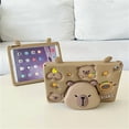 thumbnail image 4 of Cartoon Cute Kids Tablet Case For iPad Mini 1 2 3 4 5 6 7 Air 11 6 Pro 10.2 10.9 inch iPad Air 11inch (2025) Silicone Capybara Bracket Tablet Cover, 4 of 7