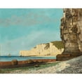 thumbnail image 3 of Gustave Courbet 18x15 Black Modern Framed Museum Art Print Titled - Etretat; Les Falaises (1870), 3 of 5