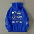 thumbnail image 3 of My Daddy Watches Over Me From Heaven Hoodies for Women Memorial Hoodie Graphic Hooded Sweatshirt Pullover with Pockets, 3 of 6