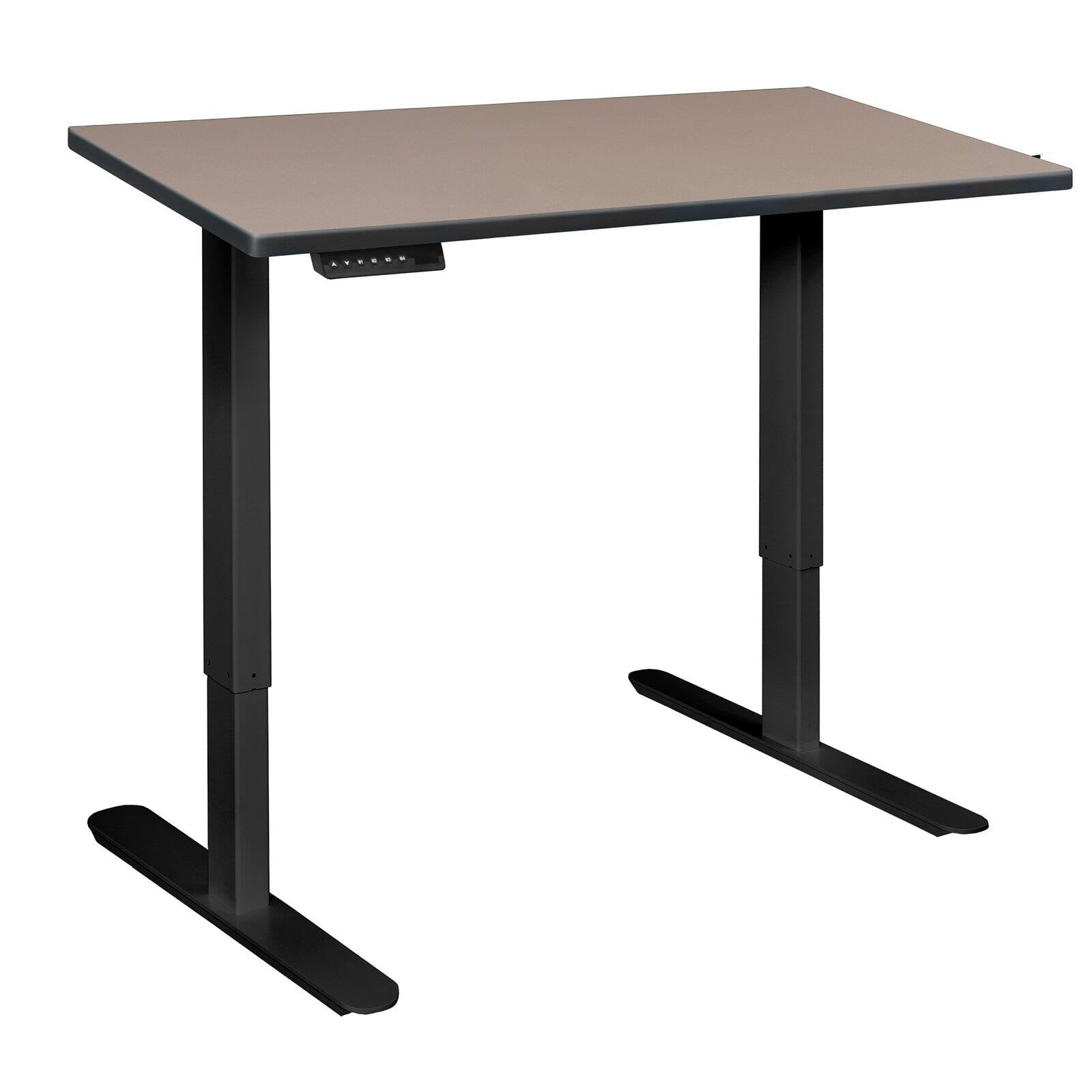 Regency Esteem 66" Height Adjustable Power Desk- Mocha Walnut