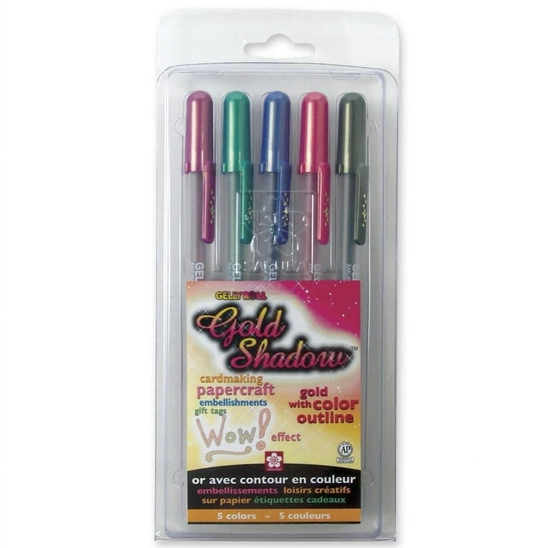 Pentel Sparkle Pop Shimmering Metallic Gel Pen, (1.0mm) Bold Line, Assorted  Iridescent Ink Colors, 3 Pack