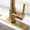 thumbnail image 3 of CRO Decor Single Handle Copper Kitchen Faucet in Gold, 3 of 6