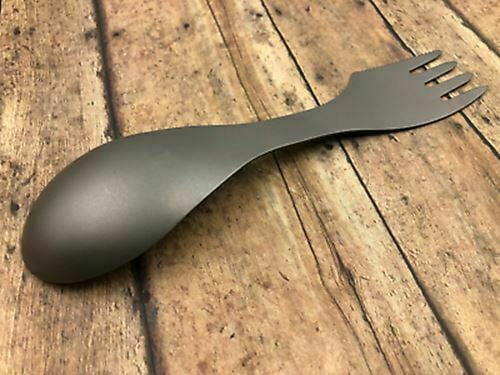 Metal Spork Lightweight Strong Spoon Fork Combo Cutlery 21.5*4cm #G23 