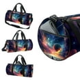 thumbnail image 3 of Galaxy Duffle Soccer Bag: 17.7" Sports Travel Tote with Interior Zipper Pocket and Large Capacity, 3 of 6