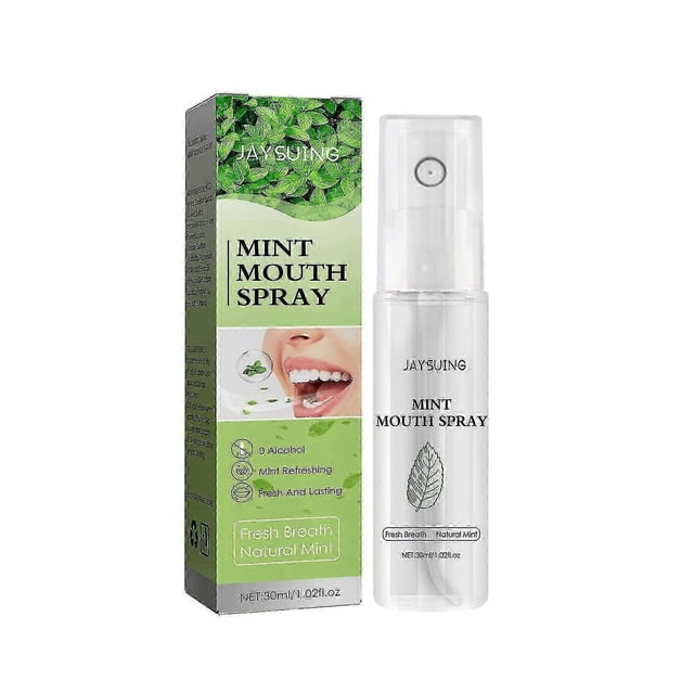 Jaysuing Mint Mouth Spray Breath Freshener Removes Smoke Smell Odor Treatment Bad Breath Portable Long-last Oral Freshener Spray Xinda |