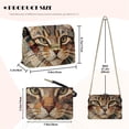 thumbnail image 7 of Pzuqiu Cat Print Crossbody Leather Bags for Women Craftsmanship Lightness Small Leather Crossbody Bags with Chain Strap Vintage Functional Soft for Daily Use and Travel, 7 of 7