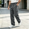 thumbnail image 6 of StSilkitty Baggy Pants for Men Elastic Waist Fishing Hiking Pants with Pockets Athletic Running Sweat Pants, 6 of 7