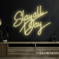 thumbnail image 2 of Glowneon Slay All Day Neon Sign, Girl Room Led Sign, Beauty Club Sign, 2 of 4