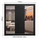 thumbnail image 3 of Ropero Closet Madesa Lyon 3 Puertas Con Espejos 2 Cajones N, 3 of 5
