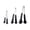 Black, variant on AFACUHX Multi-Purpose Cat Paw Design Stainless Steel Kitchen Food Tongs with Ergonomic Handle Heat-Resistant DishwasherâSafe for Cooking Baking BBQ Ice Cubes 1 Set (3 Sizes Tongs)