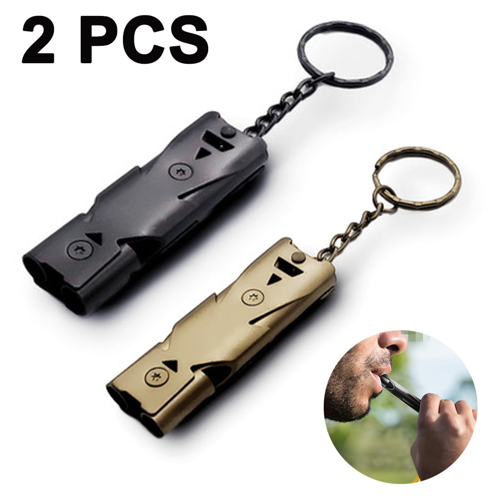 Mini Pocket Whistle For Outdoor Survival Emergency Portable Stainless Steel UK 