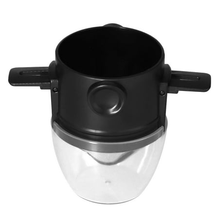 

Tebru Stainless Steel Coffee Filter With Transparent Plastic PP Cup Coffee Dripper Pot