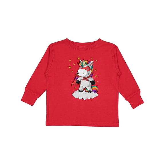 Inktastic Super Unicorn Boys or Girls Long Sleeve Toddler T-Shirt
